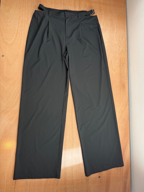 ALO Yoga Pants - ALO Yoga Cut Out Black High-Rise Wide Leg Pants